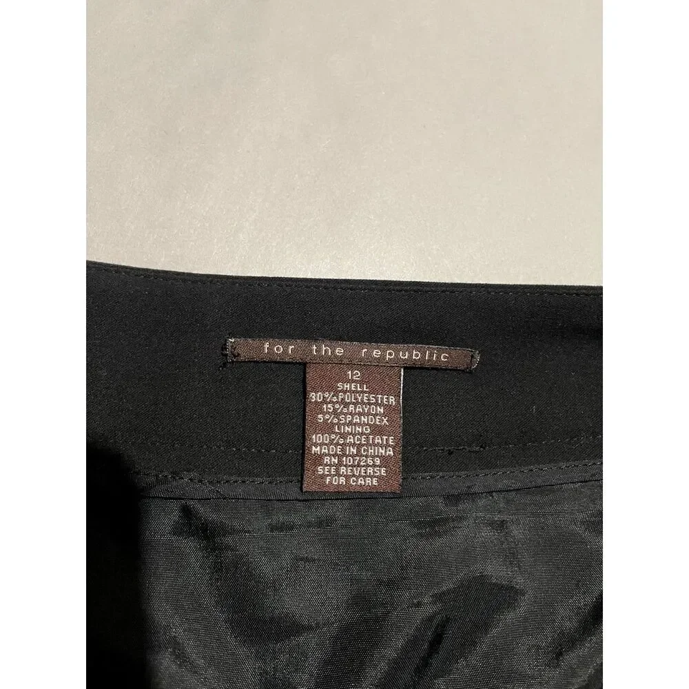 For the Republic VTG pleated skirt career preppy office siren casual women 12